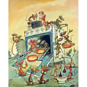 Affiche La Cuisinière ; P'tiluc ; 50x70