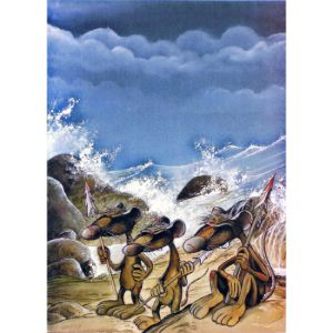 Affiche Le Mal ; mer ; P'tiluc ; 50x70