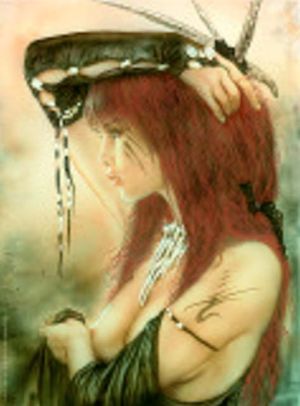 Affiche 'Los ojos del Unicornio-4 ; Royo ; 50x70