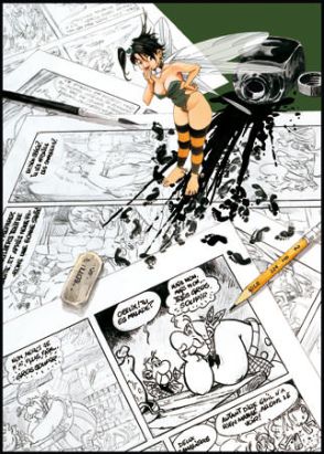 Affiche Hommage à Uderzo - Loisel - 50x70