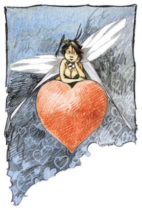 Affiche Mon coeur - Loisel - 1000 ex. - 18x24