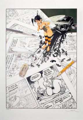 Affiche Le Fourreux - signé par Loisel - 50x70
