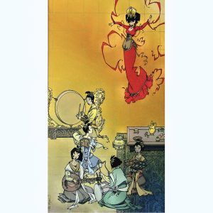 Affiche Estampe chinoise ; Robin ; 50x70