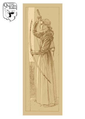 Sérigraphie L'esprit de la flèche, Sépia ;Juillard