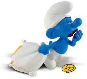 Figurine schtroumpf dormeur