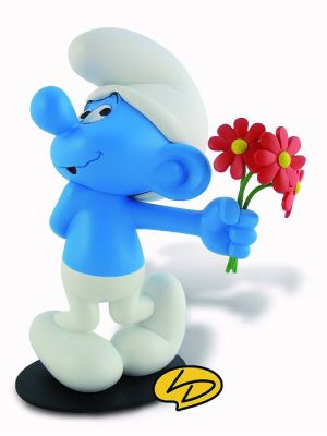Figurine le schtroumpf amoureux
