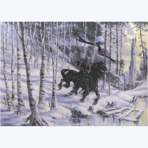 Affiche Gorn à cheval ; Tiburce ; 30x40