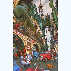 Affiche Ville niveau 5 ; Turf  ; 50x70
