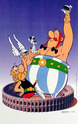 Affiche Nïmes Astérix et Obélix ; Uderzo ; 46x67 Affiche Nïmes Astérix et Obélix ; Uderzo ; 46x67