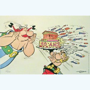Affiche Nîmes 2011 Astérix et Obélix ; Uderzo ; 40x60