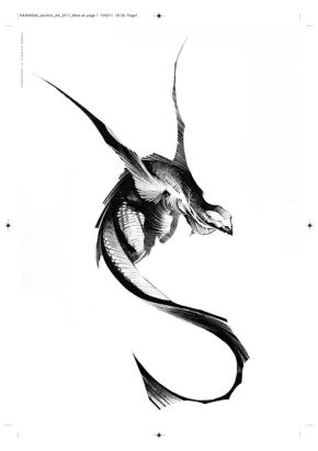 Affiche Dragon N°10 ; Varanda ; Signée  ; 21x29,7