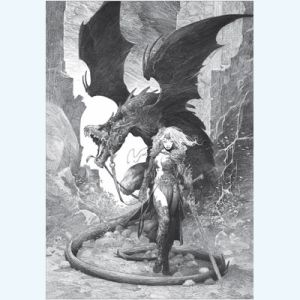 Affiche Dragon N° 13 Femme ; Varanda ; Signée & Numérotée 200 ex. ; 50x70 Affiche Dragon N° 13 Femme ; Varanda ; Signée & Numérotée 200 ex. ; 50x70