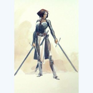 Affiche Image du Portfolio Guerrière n°5 ; varanda  ; 21x29