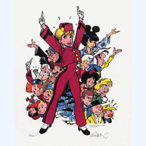 Sérigraphie Natacha en Spirou ; Walthéry ; Signée & Numérotée 200 ex. ; 30x40 Sérigraphie Natacha en Spirou ; Walthéry ; Signée & Numérotée 200 ex. ; 30x40