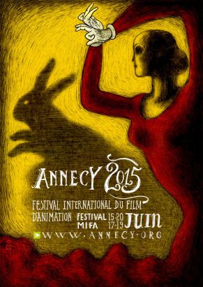Affiche festival animation Annecy 2015 80x120 cm