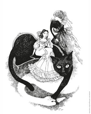 Affiche "Canapé-chat" (40 x 50 cm)