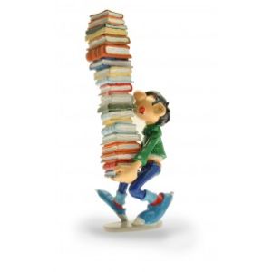 Gaston et sa colonne de livres