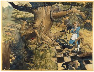 Estampe Alice au pays des merveilles de Sorel