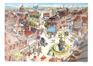 Affiche de Dany "La Ville" (54 x 41 cm)