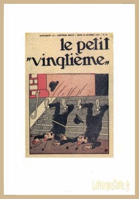 Tintin - Couverture du Petit Vingtième - Reproduction encadrée 4