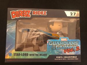 Funko Dorbz Ridez n°27 Star-Lord avec le Milano Funko Dorbz Ridez n°27 Star-Lord avec le Milano