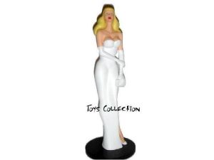 Figurine Angel, pin'up en robe blanche