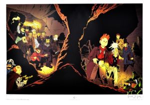 Affiche - Les marais du temps - Le Spirou de Frank Le Gall