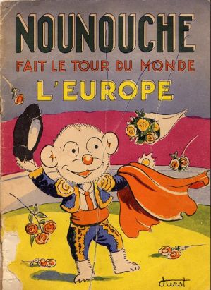 Nounouche tome 14 - Nounouche fait le tour du monde (l'europe) (éd. 1952)