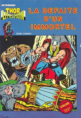 Thor le fils d'Odin tome 15 - La défaite d'un immortel (éd. 1981)
