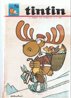 (Recueil) Tintin (Album du journal - Édition française) tome 76 - Tintin album du journal (n° 1017 à 1029) (éd. 1968)