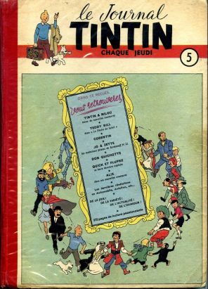 (Recueil) Tintin (Album du journal - Édition française) tome 5 - Tintin album du journal (éd. 1950) (Recueil) Tintin (Album du journal - Édition française) tome 5 - Tintin album du journal (éd. 1950)