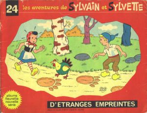 Sylvain et Sylvette (03-série : Fleurette nouvelle série) tome 24 - D'étranges empreintes (éd. 1970)