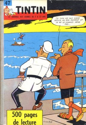 (Recueil) Tintin (Album du journal - Édition française) tome 47 - Tintin album du journal (éd. 1960)