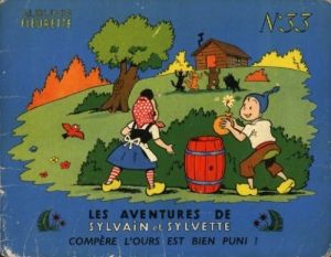 Sylvain et Sylvette (01-série : albums Fleurette) tome 33 - Compère l'ours est bien puni (éd. 1958)