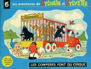Sylvain et Sylvette (03-série : Fleurette nouvelle série) tome 6 - Les compères font du cirque (éd. 1967)