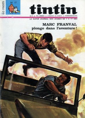 Revue Le journal de Tintin (éd. Belge) tome 17 - Marc Franval plonge dans l'aventure !
