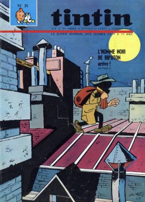Revue Le journal de Tintin (éd. Belge) tome 35 - L'homme noir de Ripaton arrive ! Revue Le journal de Tintin (éd. Belge) tome 35 - L'homme noir de Ripaton arrive !