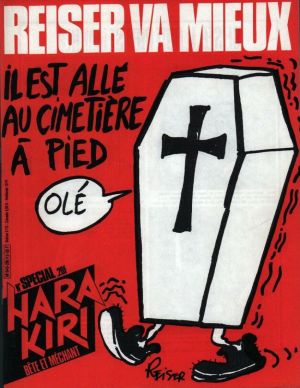 Hara Kiri (1ère série) - HS Reiser va mieux, il est allé au cimetière à pied Hara Kiri (1ère série) - HS Reiser va mieux, il est allé au cimetière à pied