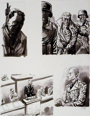 Planche originale Block 109 ; planche lavis