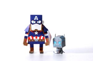Paper Toys Momot : Captain America (M) Paper Toys Momot : Captain America (M)