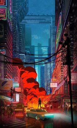 Affiche Banncars - Cyberpunk (30x50cm)