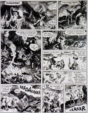 Planche originale Big Foot ; p°41