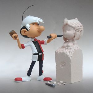 Figurine Petits hommes - Renaud et le buste Figurine Petits hommes - Renaud et le buste