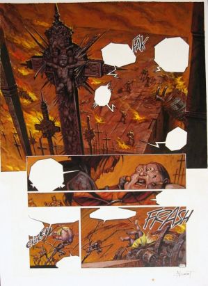 Planche originale YIU ; p°194