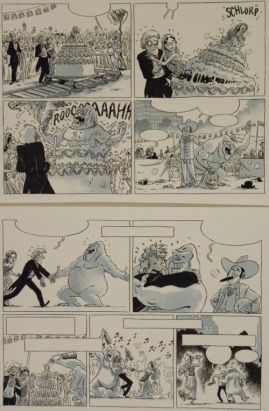 Planche originale Johnny Jungle ; p°71