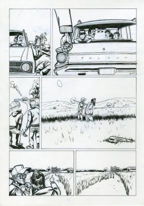 Planche originale Doggybags tome 2 - planche 26 encre 42x29