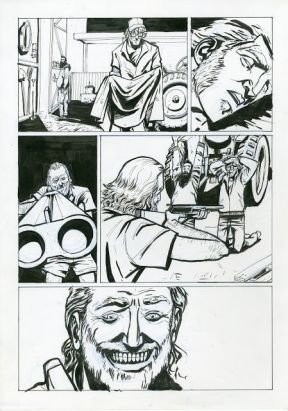 Planche originale Doggybags tome 2 - planche 27 encre 42x29