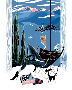 Affiche Lapone n&s - Lac d'Annecy (40x50)