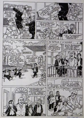 Planche originale Les Pieds Nickelés Vulcanologues ; p°25