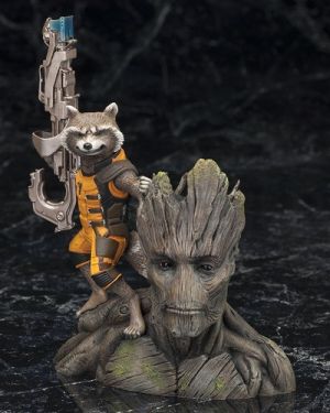 Buste Les gardiens de la galaxie Rocket Raccoon et Groot - Kotobukiya ARTFX